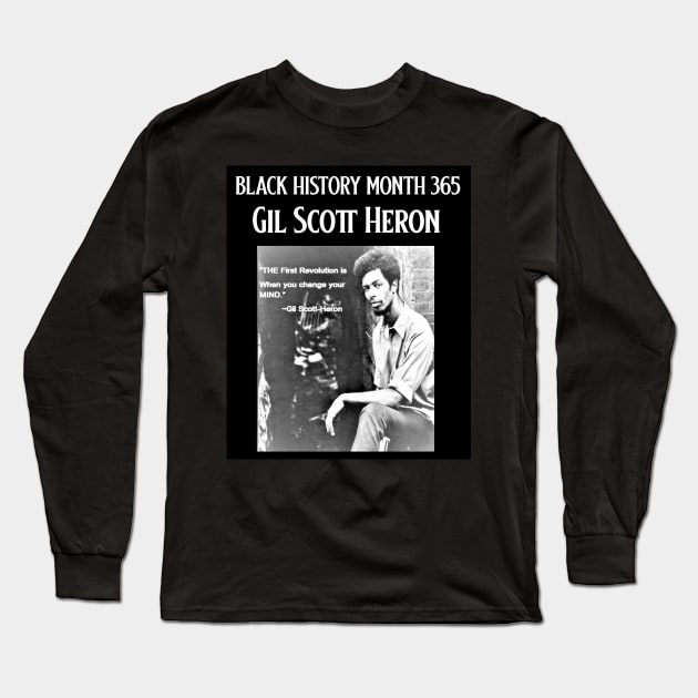 Gil Scott-Heron: The Inner Revolution Long Sleeve T-Shirt by Black Expressions